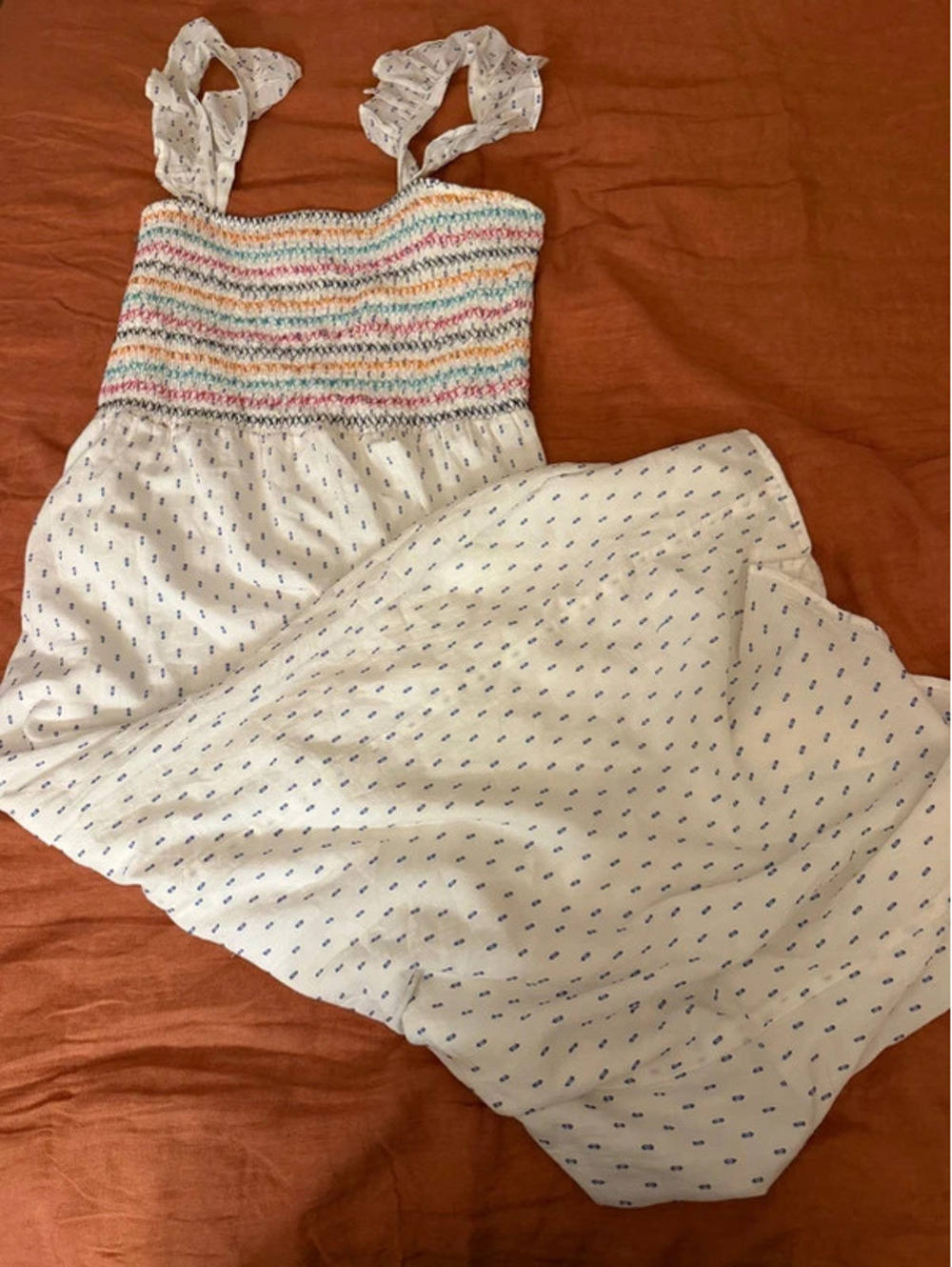 THML smocked maxi dress
